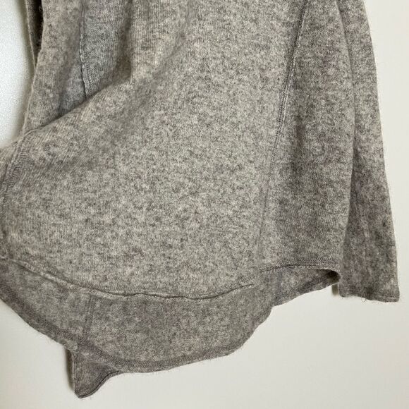 Antonio Melani 100% Cashmere Sweater Grey Gray Cold Shoulder Turtleneck Small - Picture 4 of 7